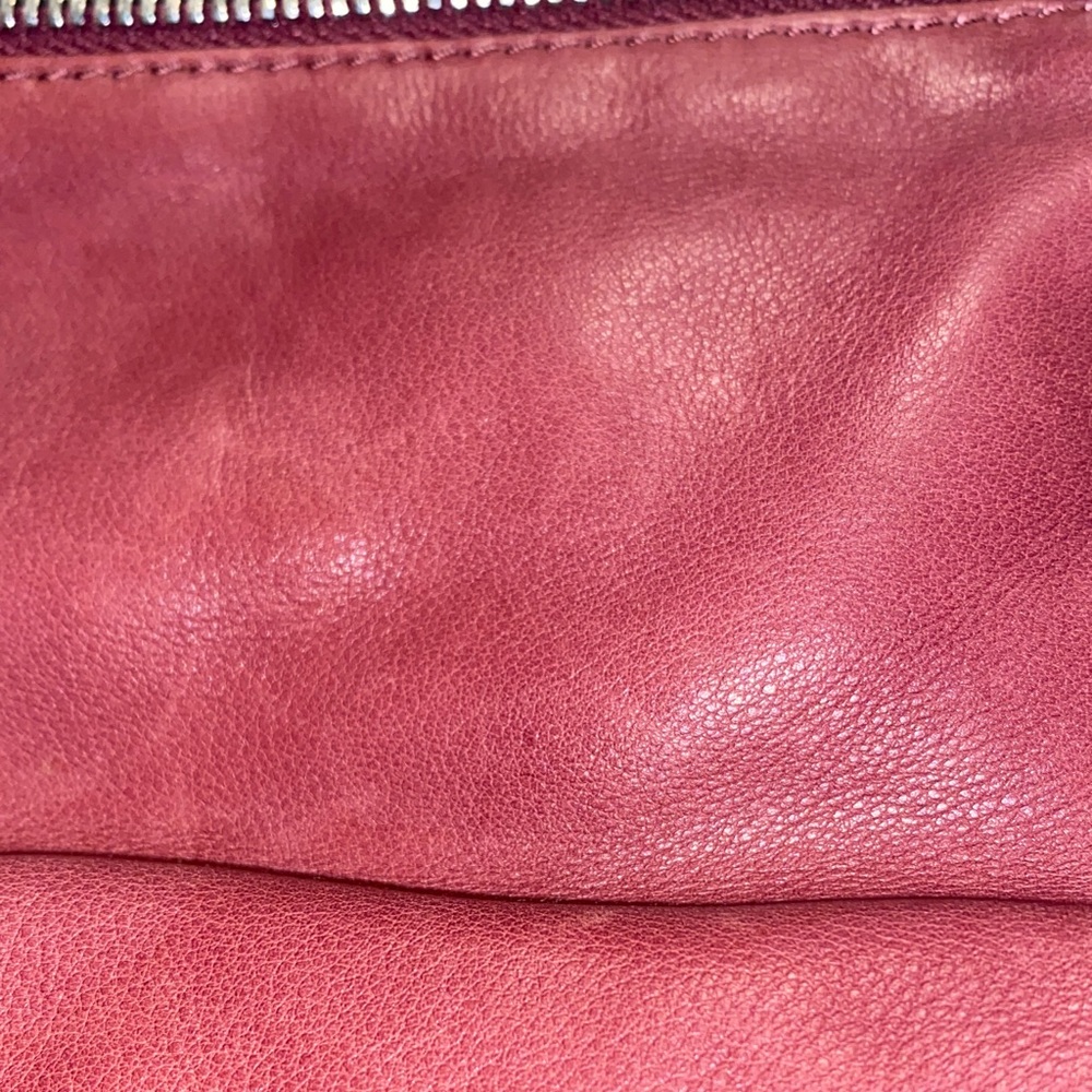 HOBO Pink Leather Crossbody Bag with Zipper Accents❤️ 8”W x 9”L - Picture 7 of 7